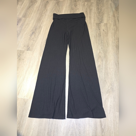 Ardene Pants - Ardene | Black Ribbed Wide Pants